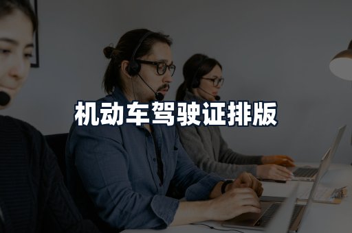 机动车驾驶证排版